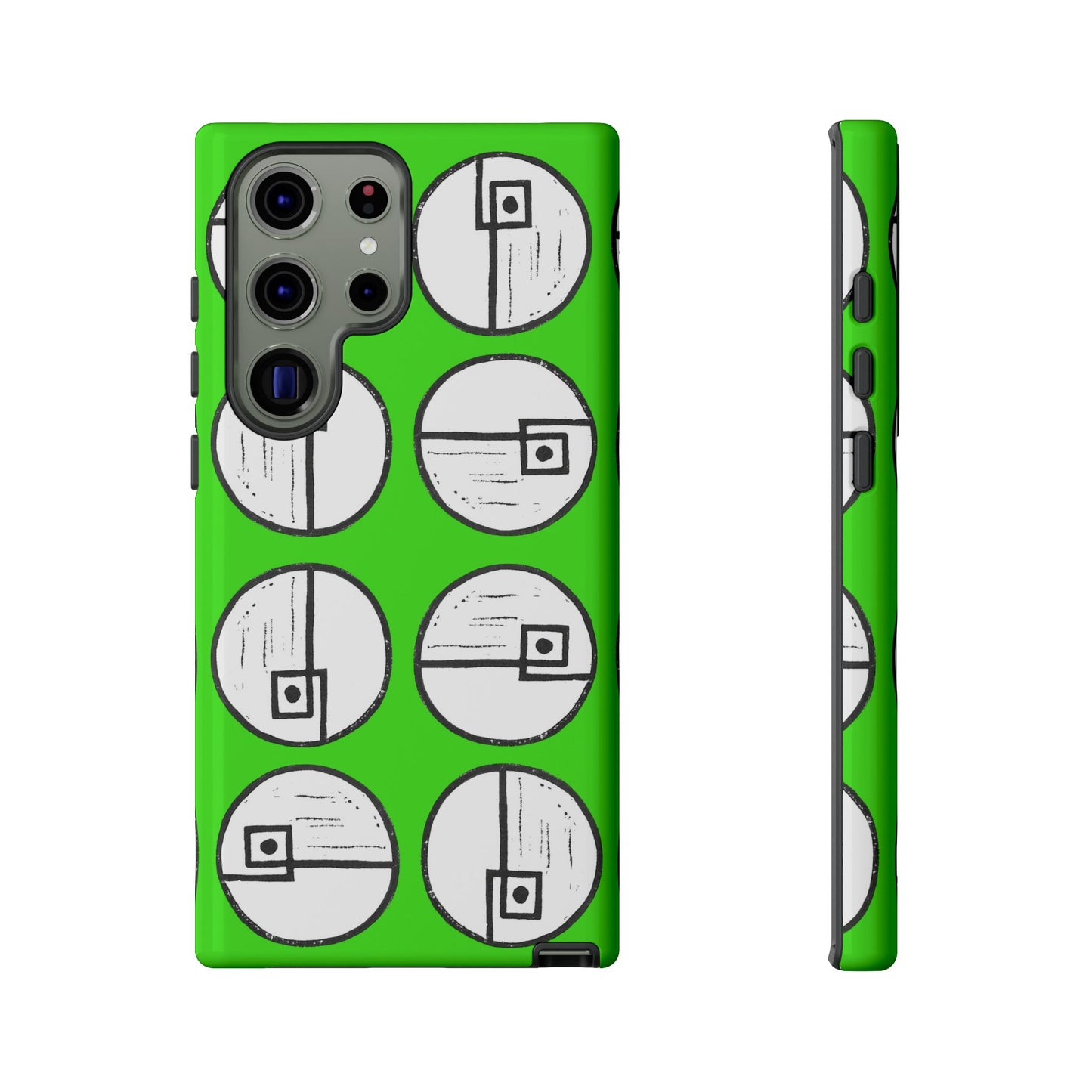 Rotating Rectangle Green Phone case