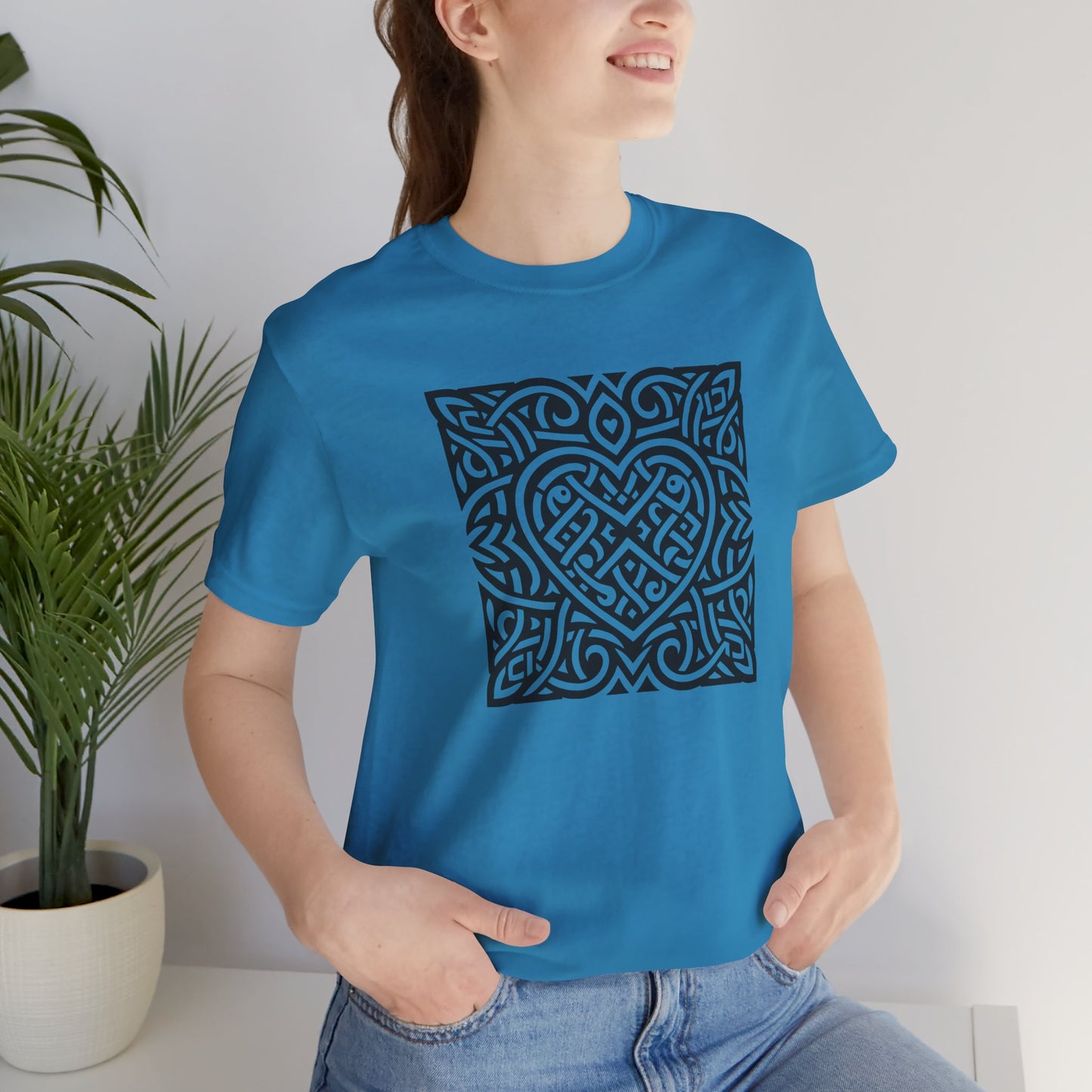 Celtic Heart - Square Unisex T-Shirt - InkLovePrint