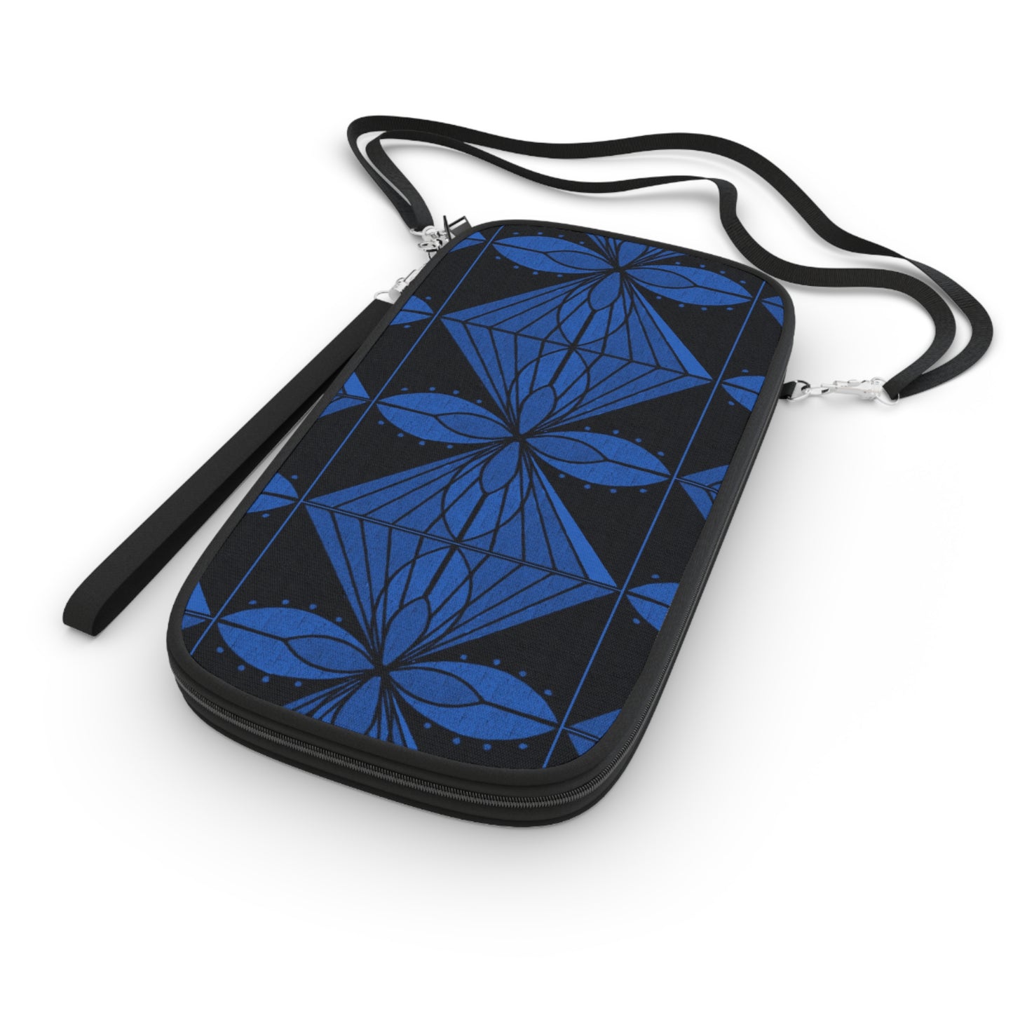 Geometric Blue 1 Passport Wallet - InkLovePrint