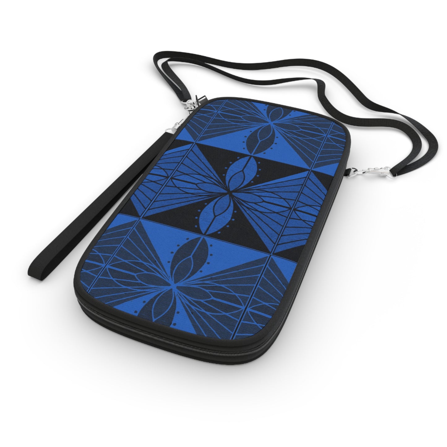 Geometric Blue 2 Passport Wallet - InkLovePrint