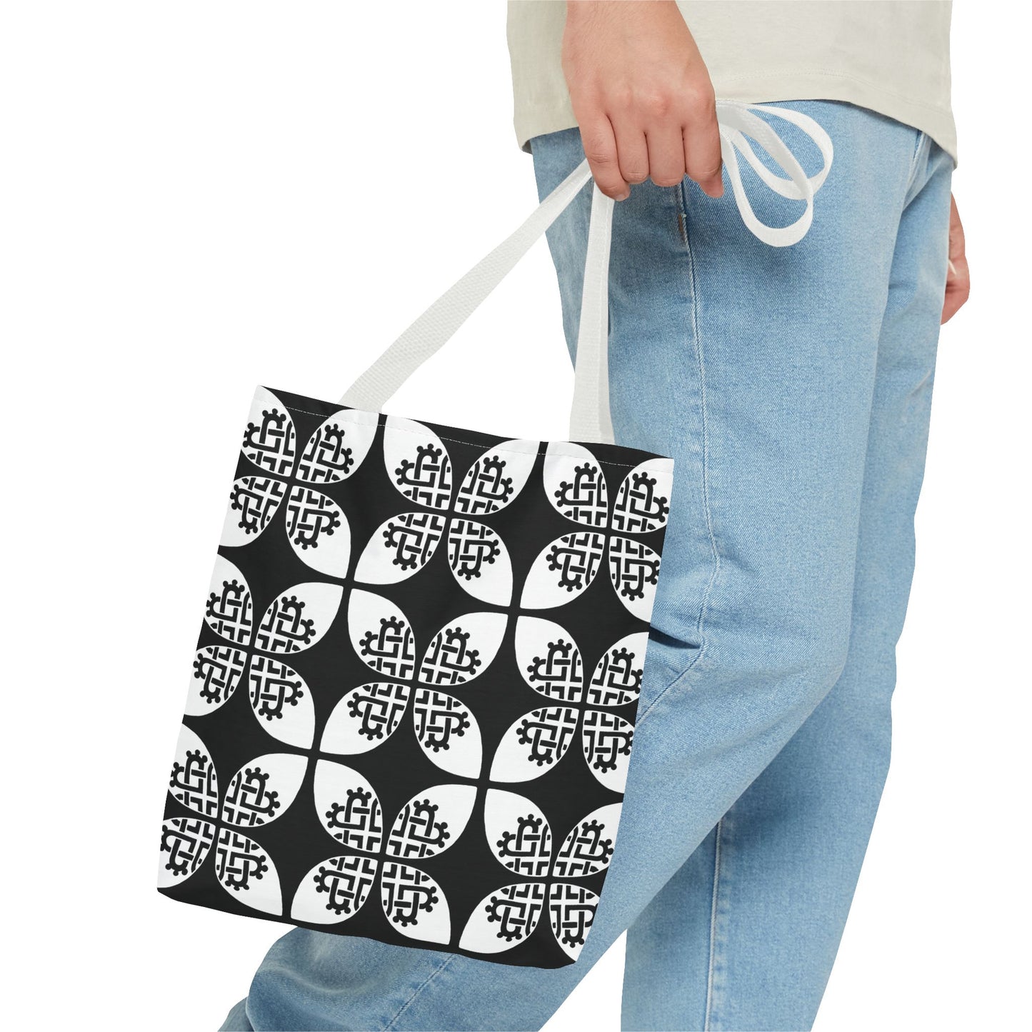 Celtic Heart Tote Bag Black - InkLovePrint