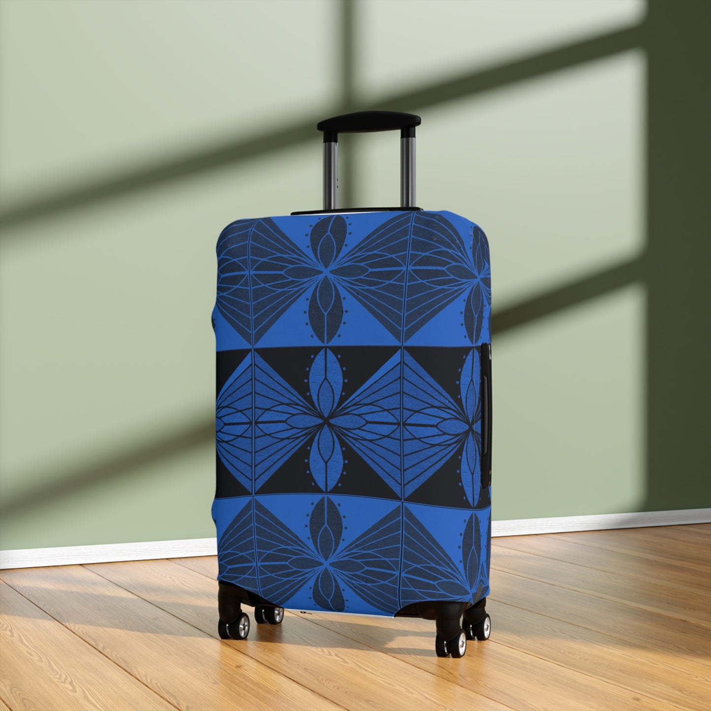 Geometric Blue 2 Luggage Cover - InkLovePrint