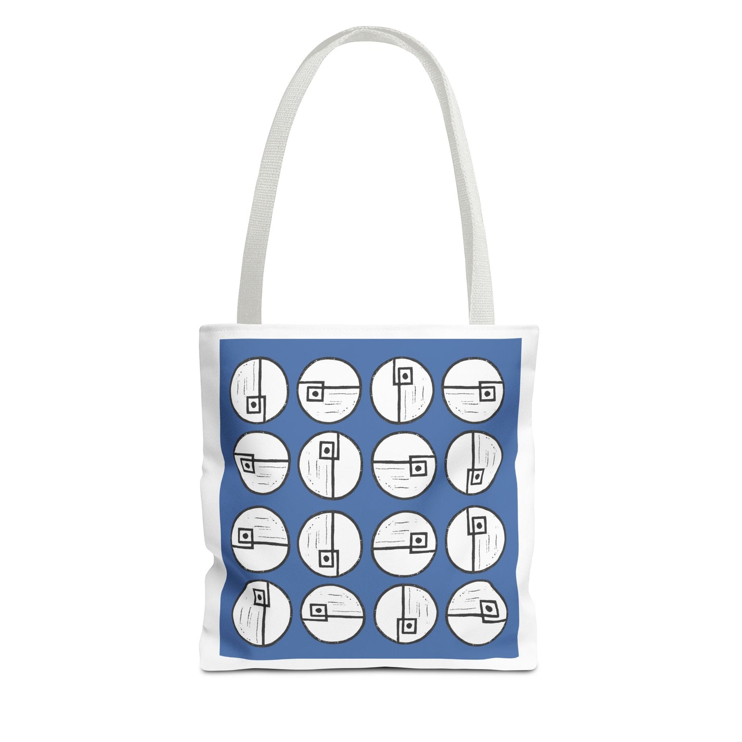 Rotating Rectangle Blue Tote Bag - InkLovePrint
