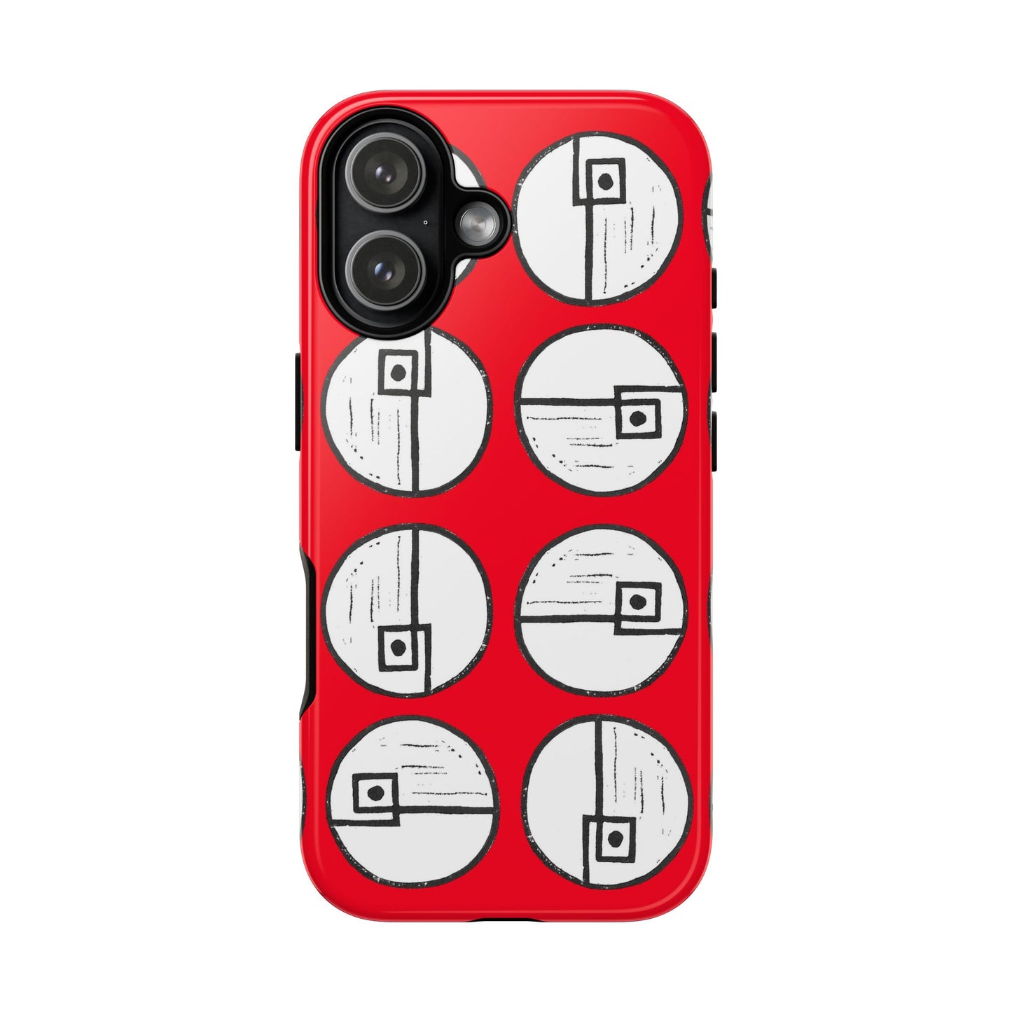 Rotating Rectangle Red - Phone case
