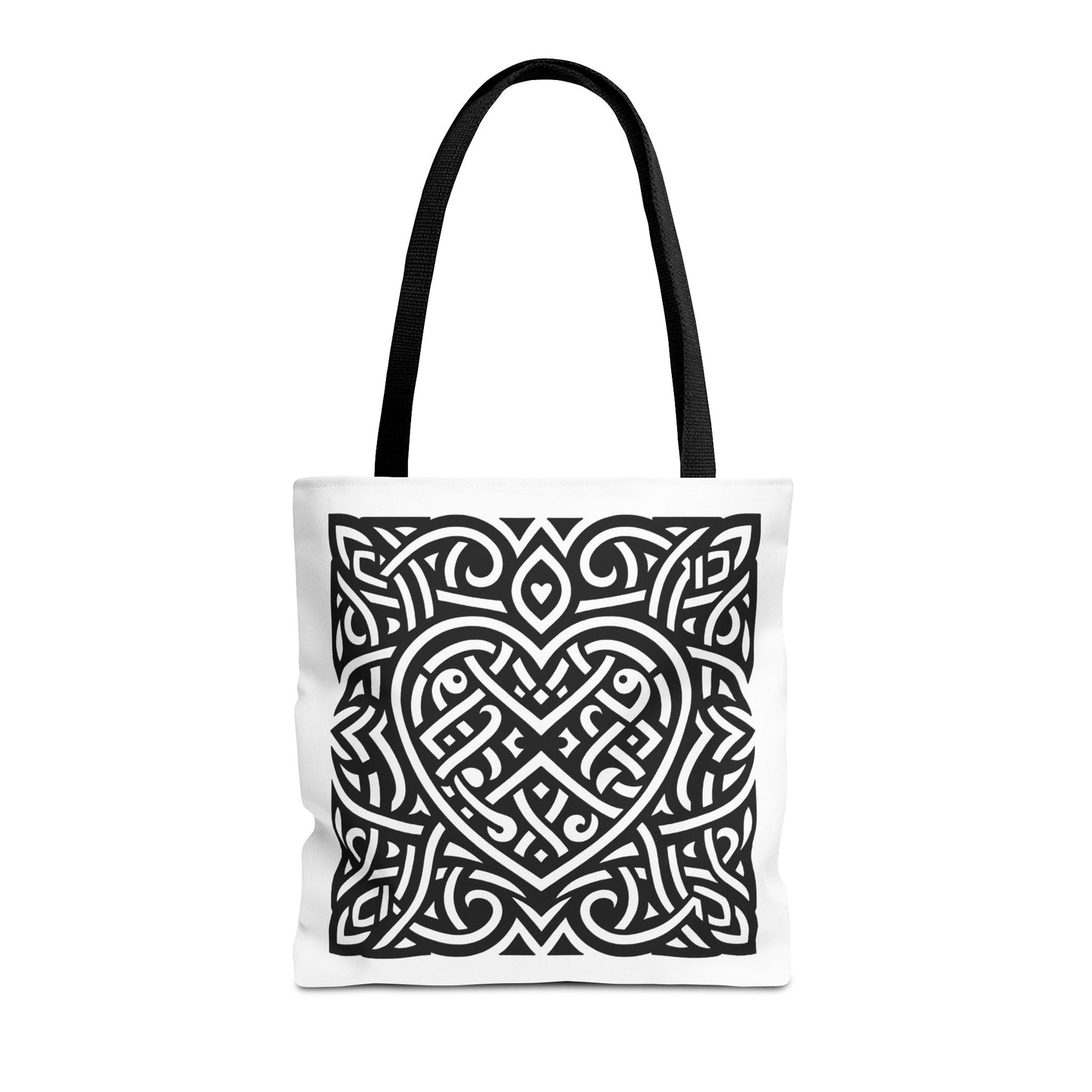 Framed Celtic Heart Tote Bag - InkLovePrint