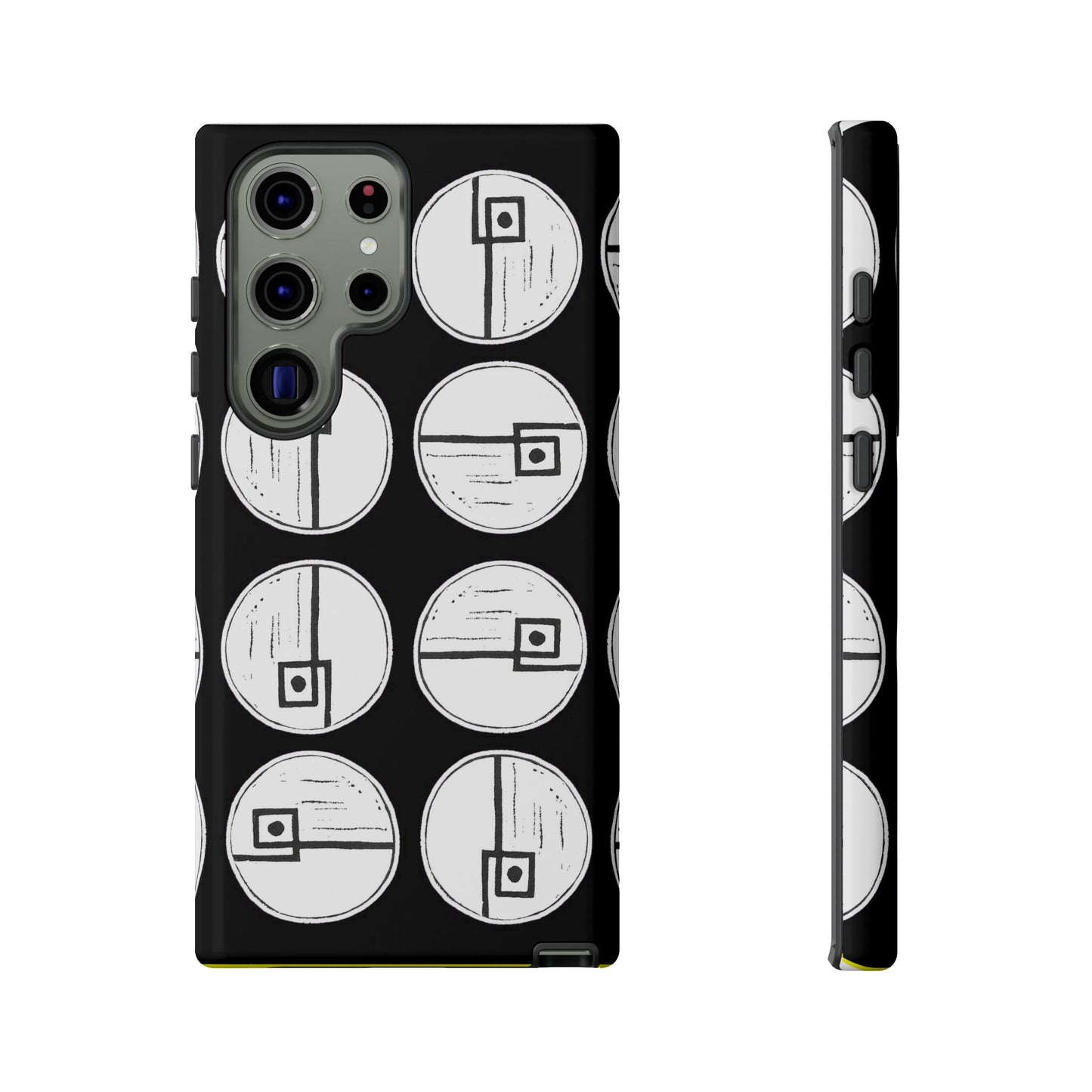 Rotating Rectangle Black Phone case