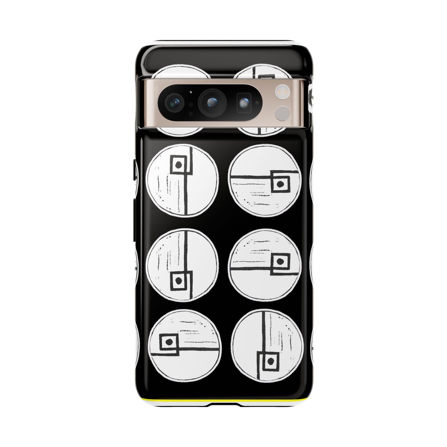 Rotating Rectangle Black Phone case