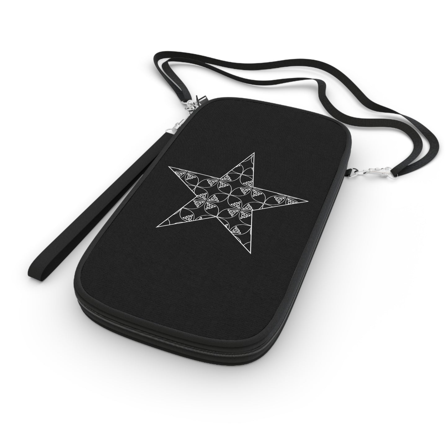 Trinity Star Black Passport Wallet - InkLovePrint