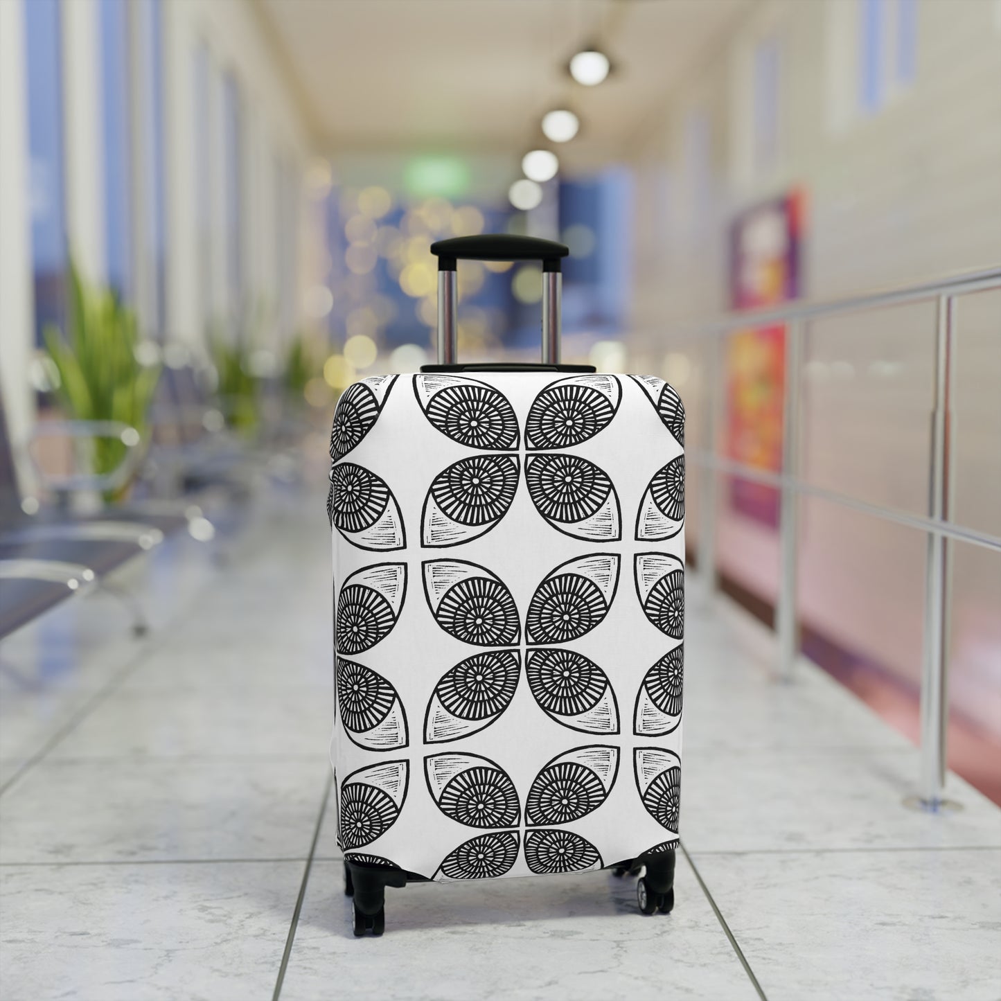Circle Pattern Luggage Cover - InkLovePrint