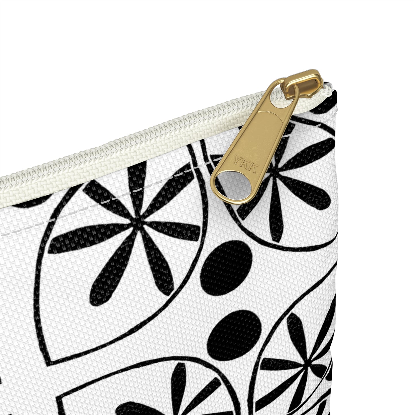 Black Flower Accessory Bag - InkLovePrint