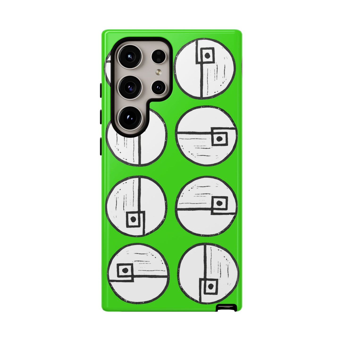 Rotating Rectangle Green Phone case