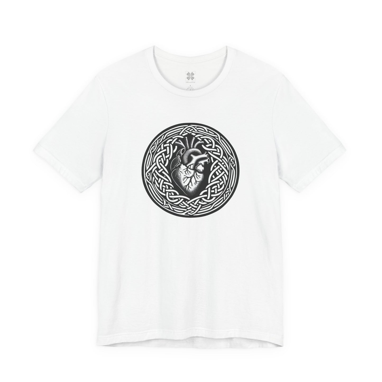 Celtic Human Heart Unisex T-Shirt - InkLovePrint