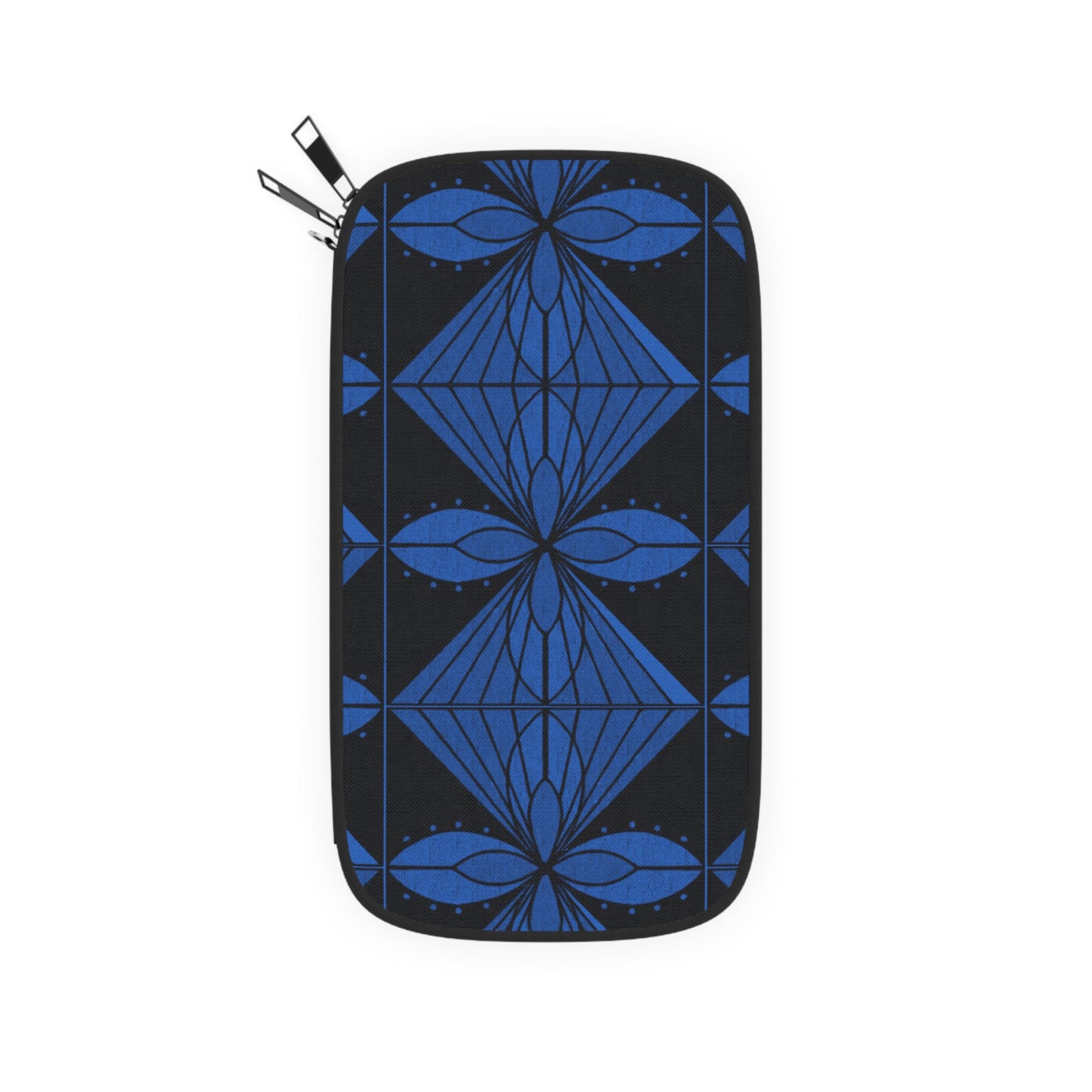 Geometric Blue 1 Passport Wallet - InkLovePrint