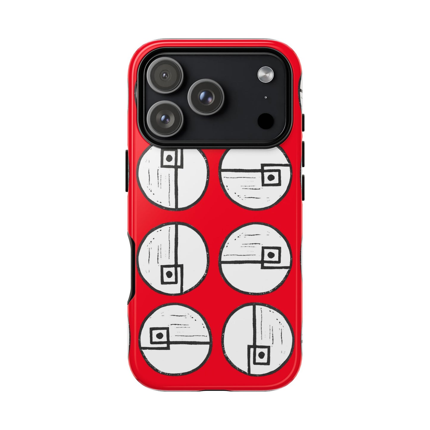 Rotating Rectangle Red - Phone case