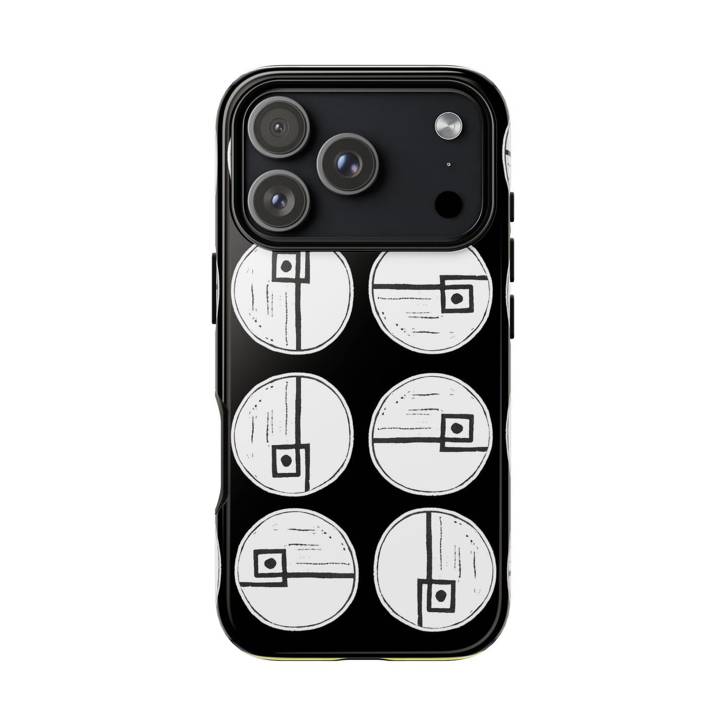 Rotating Rectangle Black Phone case