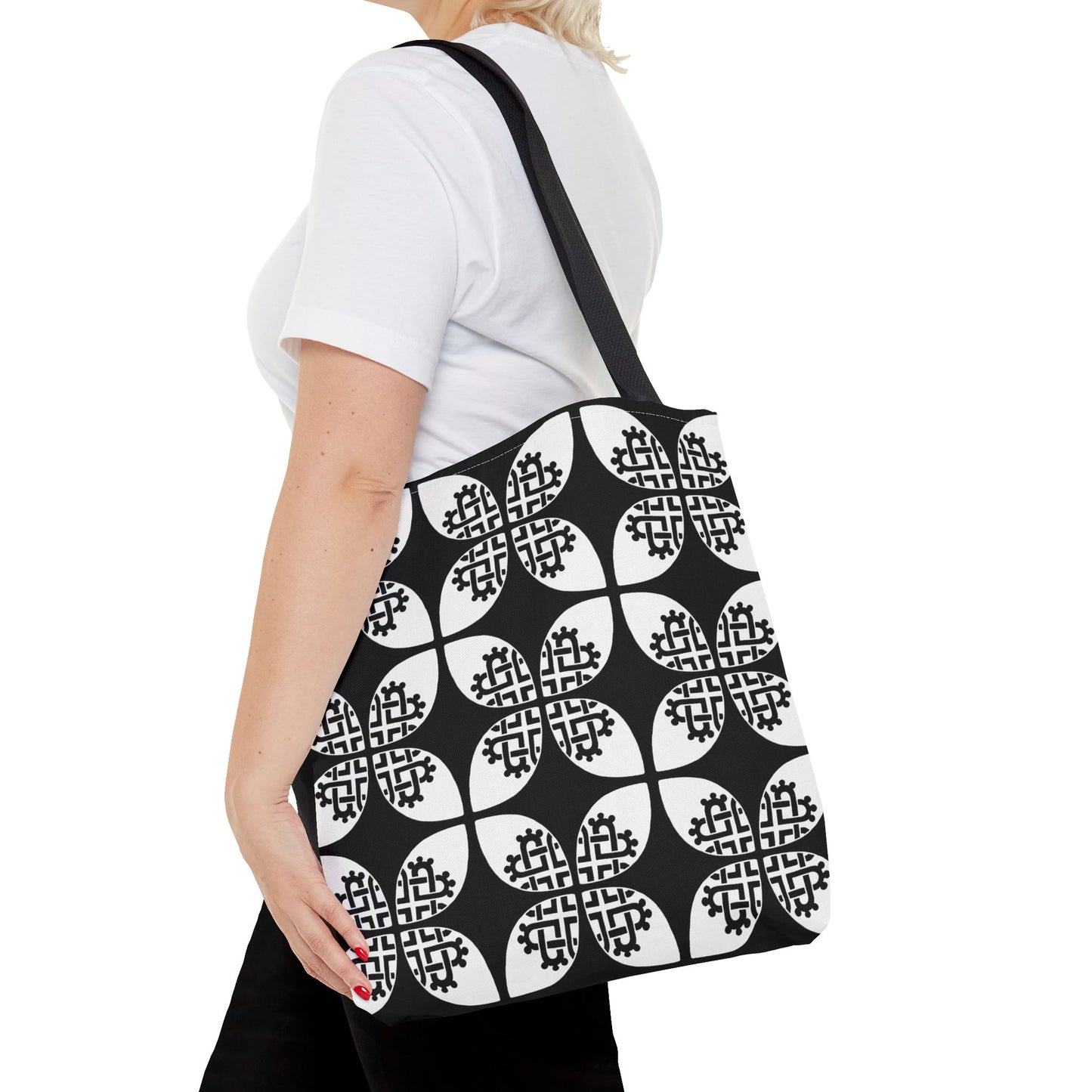 Celtic Heart Tote Bag Black - InkLovePrint