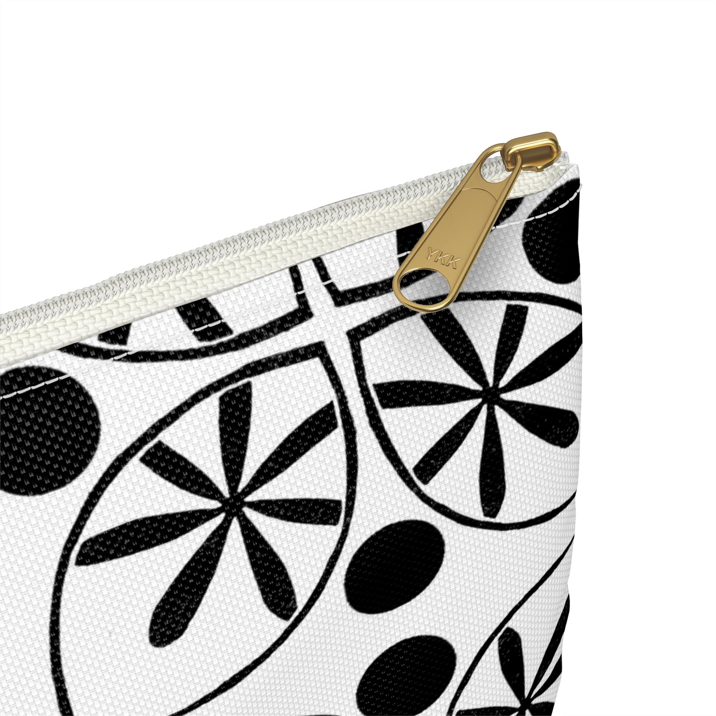 Black Flower Accessory Bag - InkLovePrint