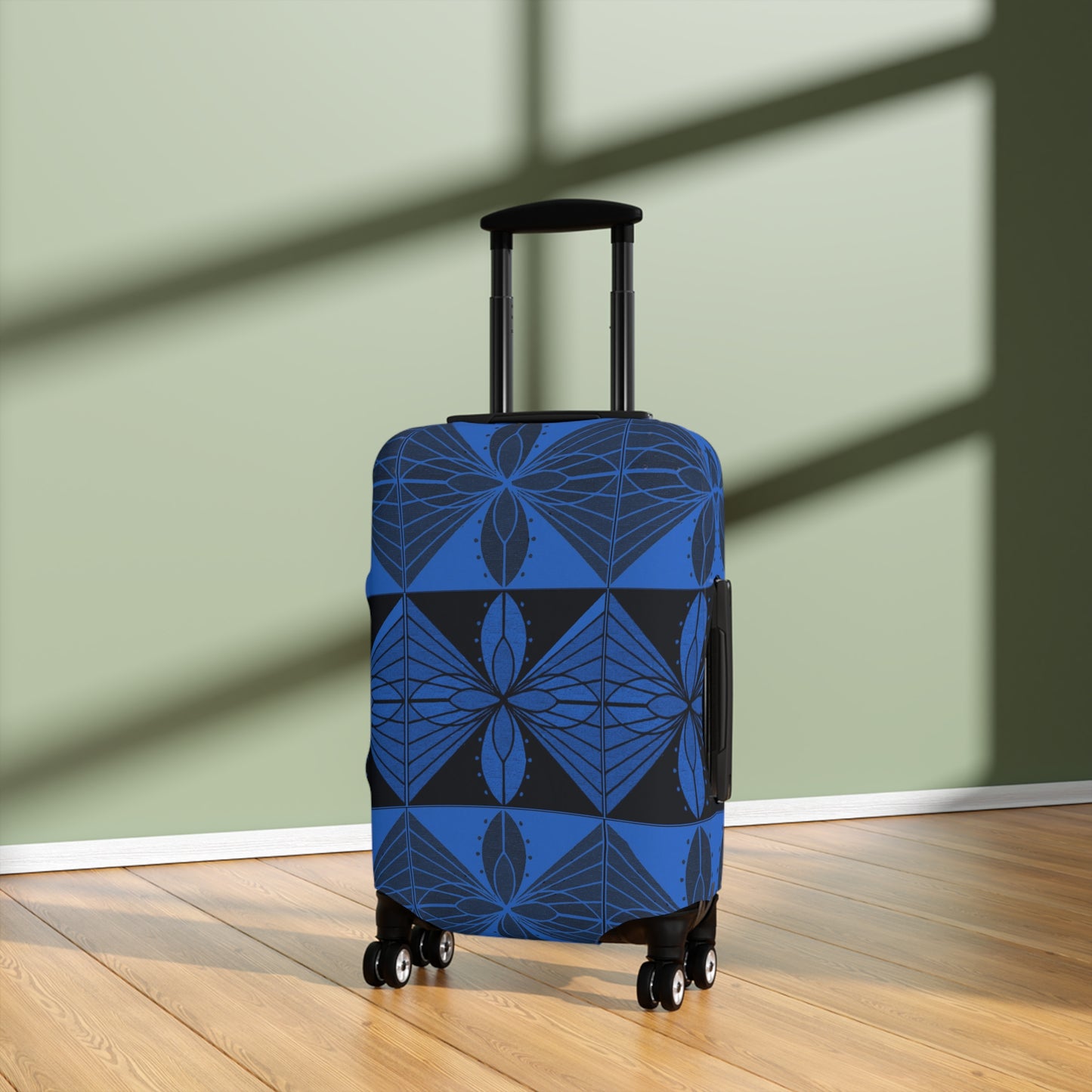 Geometric Blue 2 Luggage Cover - InkLovePrint