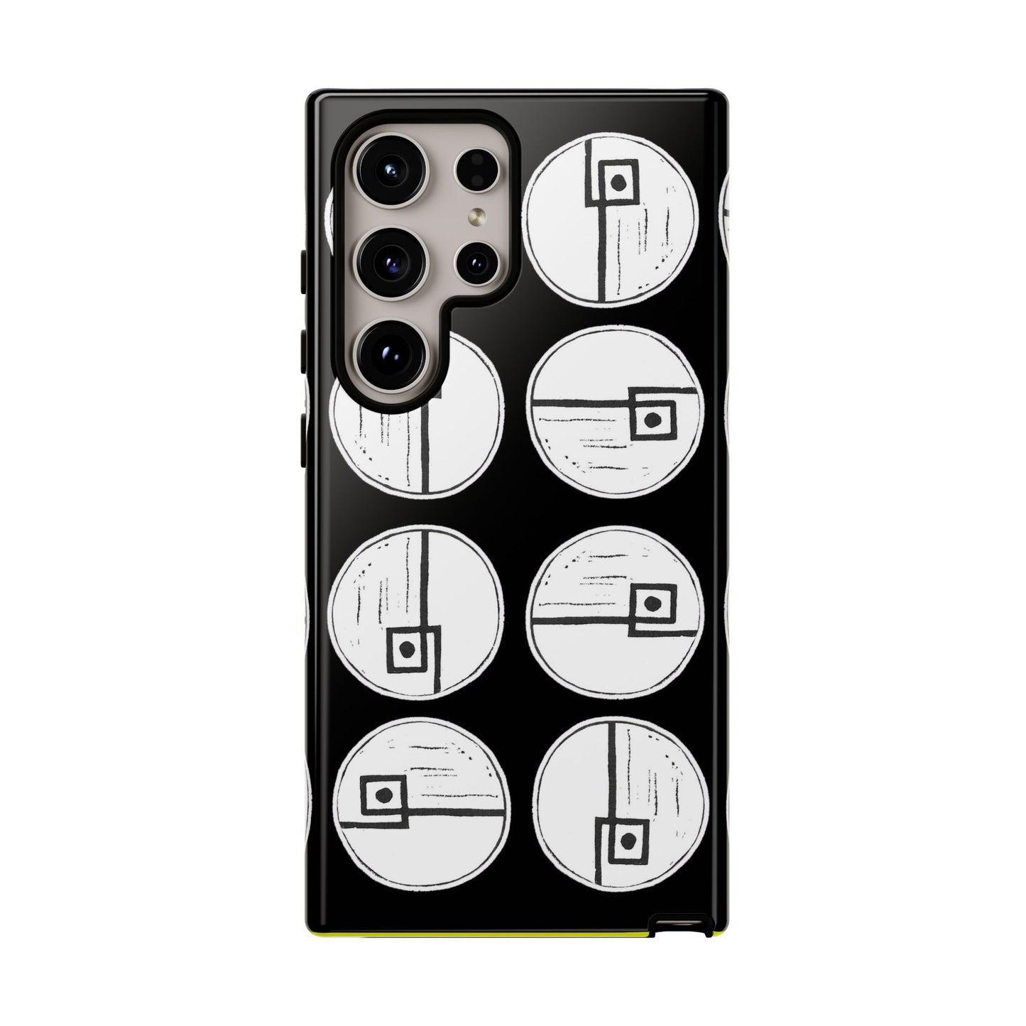 Rotating Rectangle Black Phone case