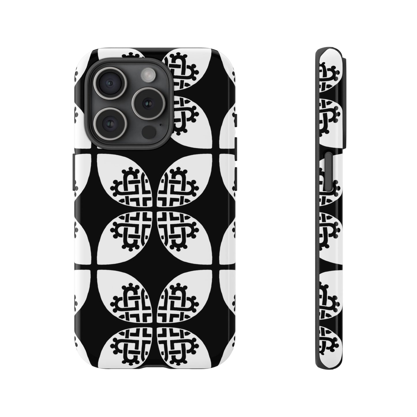 Celtic Heart - Black Phone case