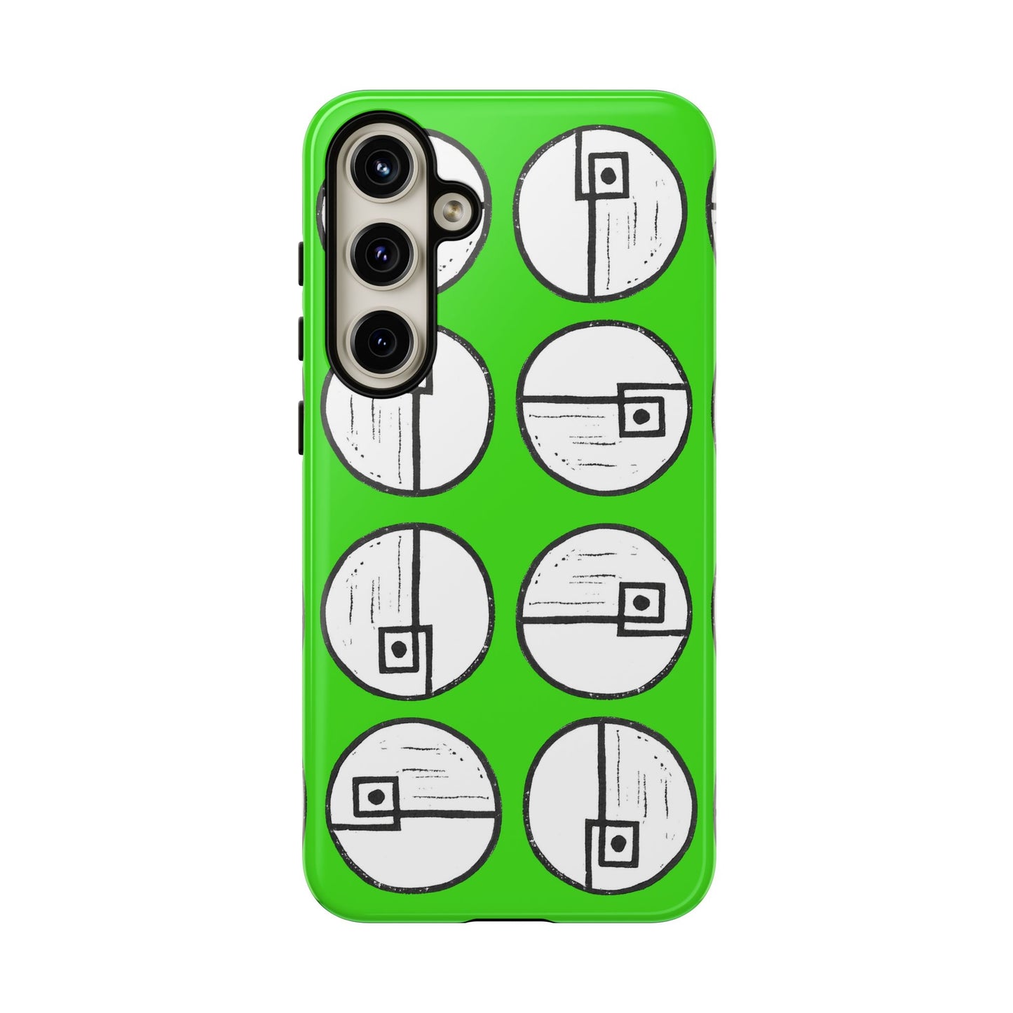 Rotating Rectangle Green Phone case
