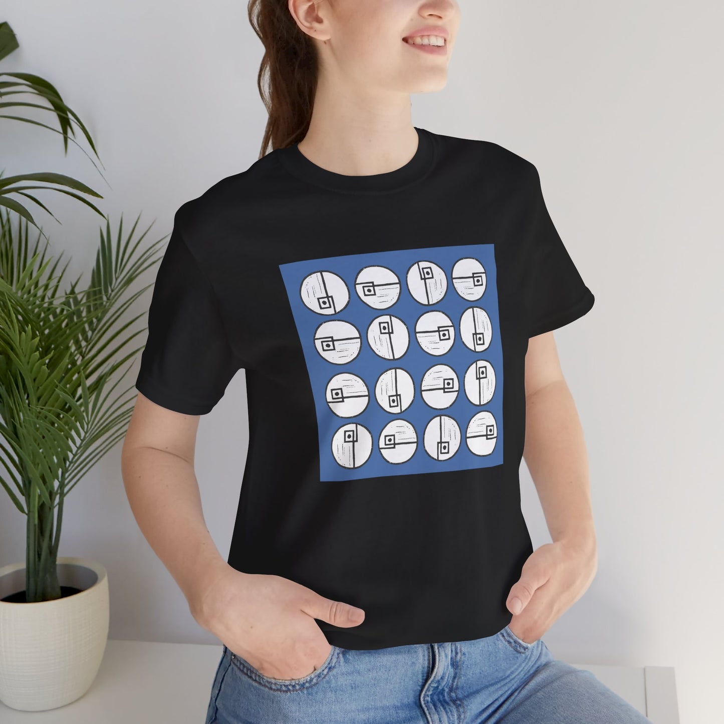 Rotating Rectangle on Blue - InkLovePrint