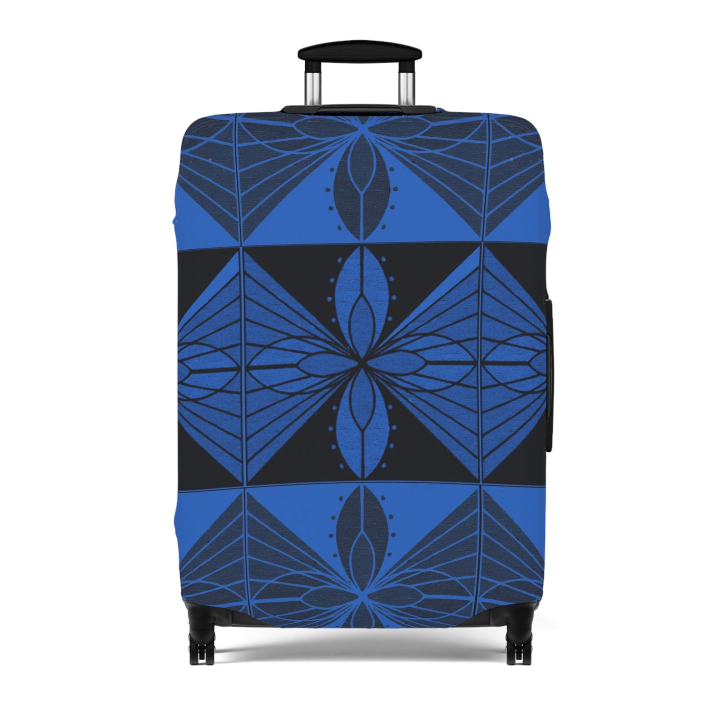 Geometric Blue 2 Luggage Cover - InkLovePrint