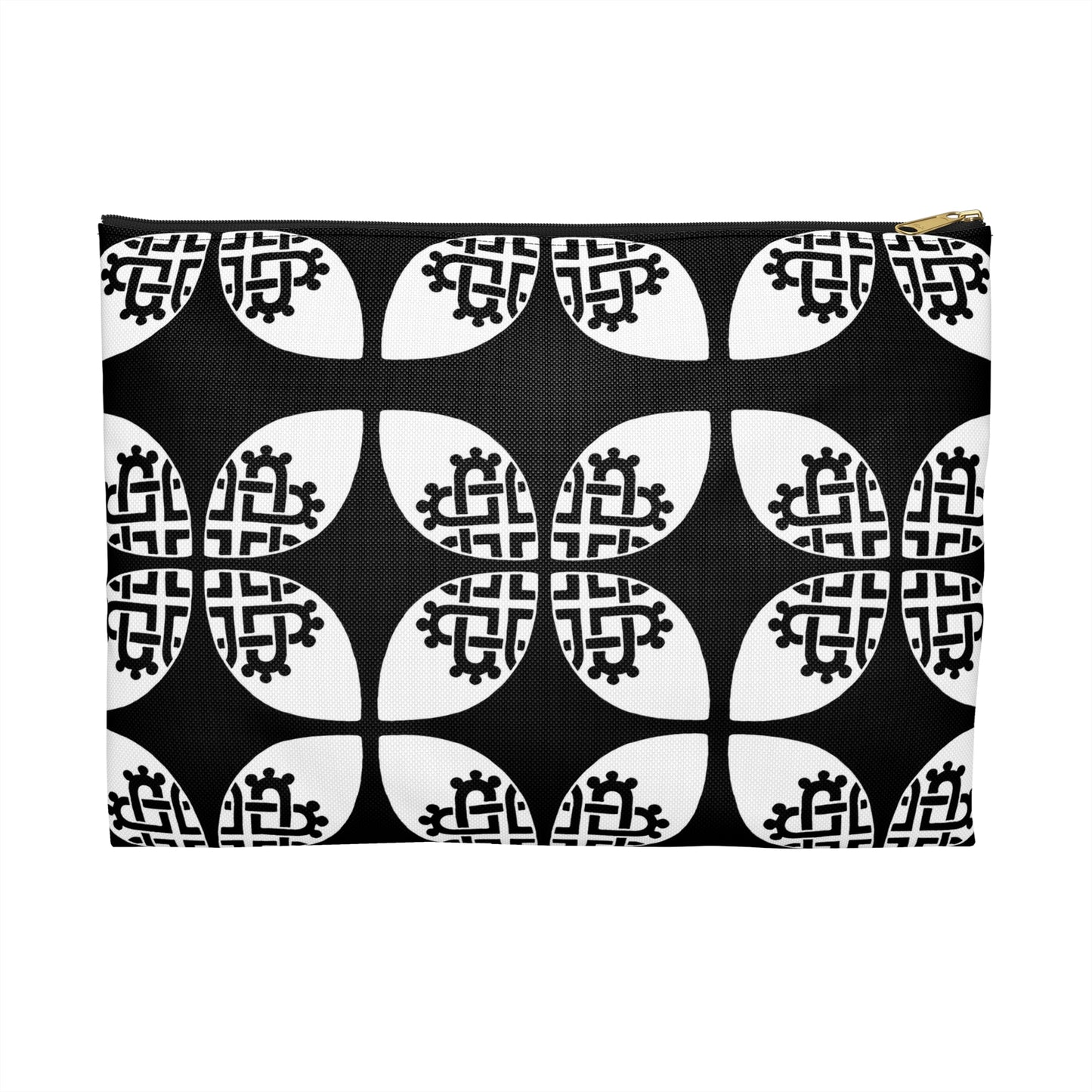 Celtic Heart Accessory Bag Black - InkLovePrint