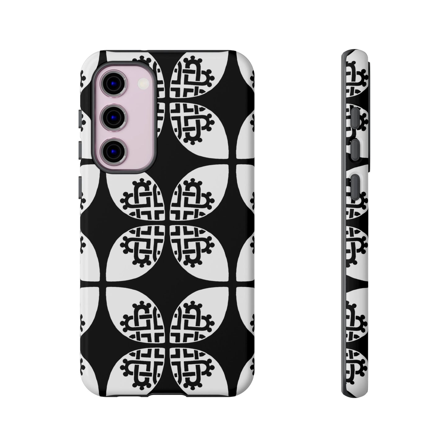 Celtic Heart - Black Phone case