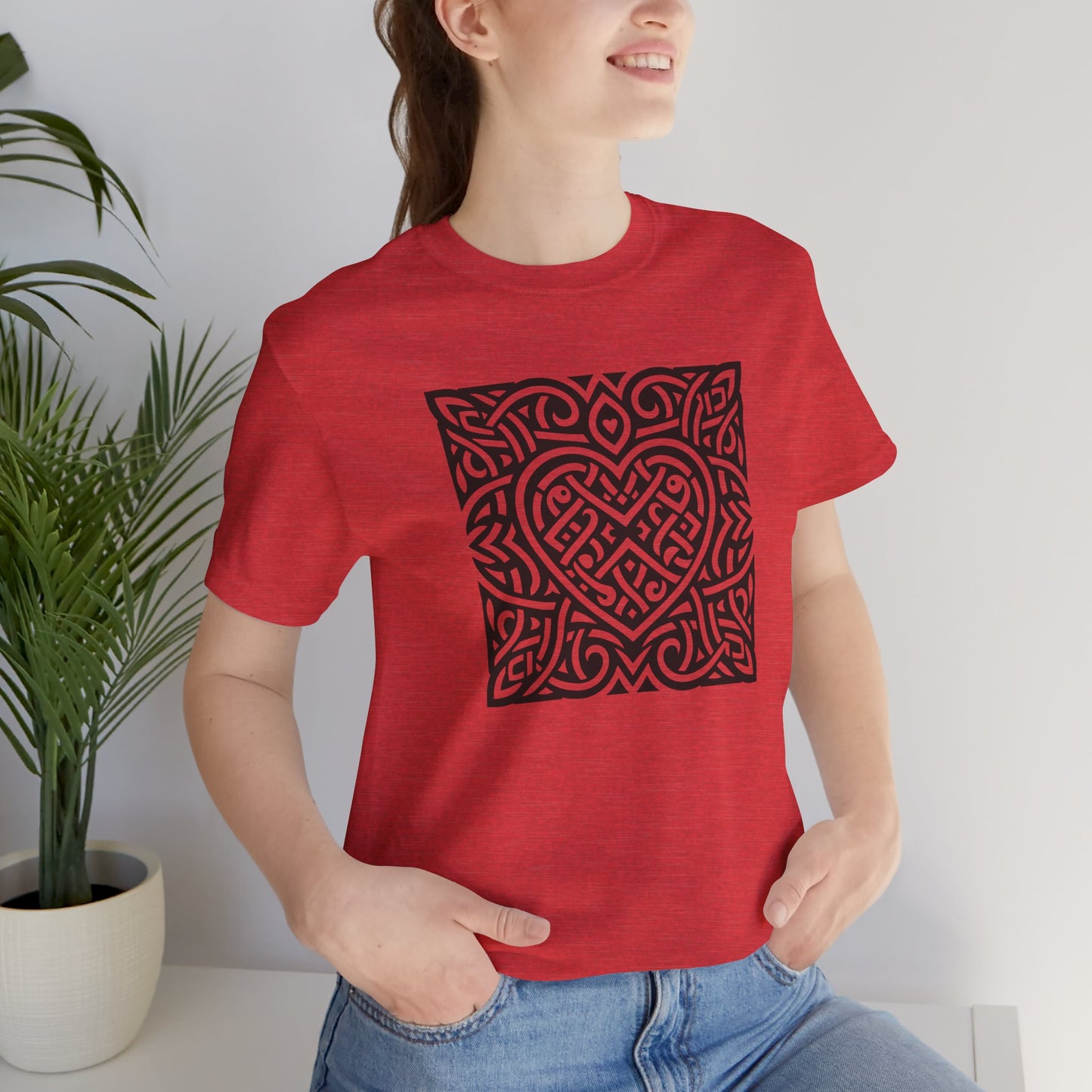 Celtic Heart - Square Unisex T-Shirt - InkLovePrint