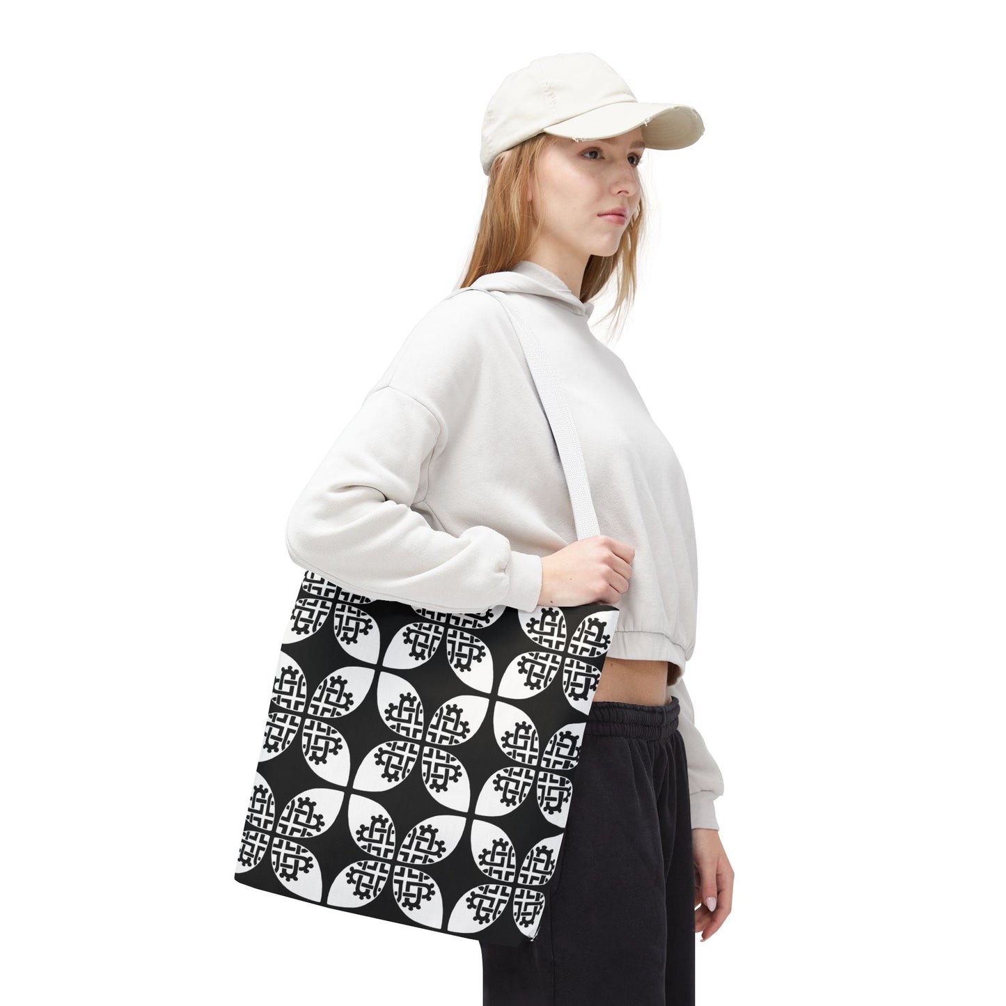Celtic Heart Tote Bag Black - InkLovePrint