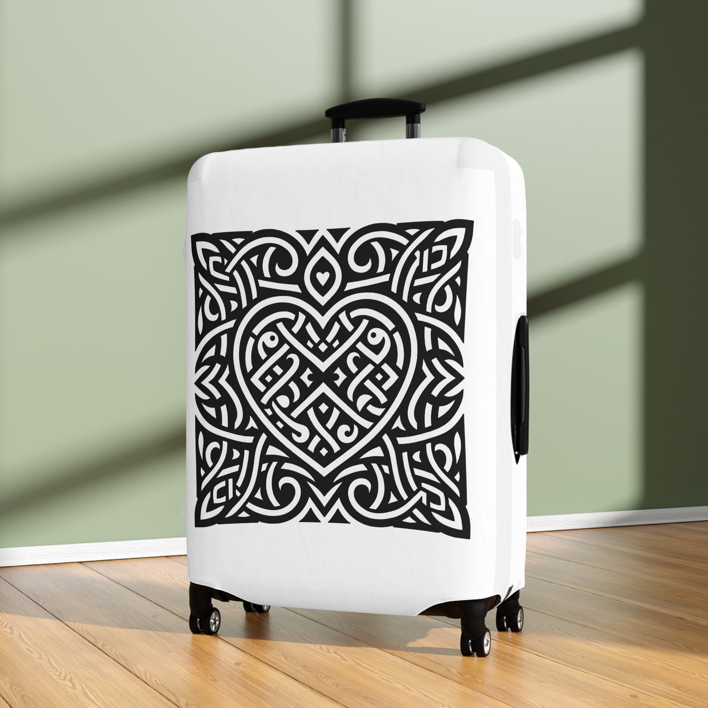 Framed Celtic Heart Luggage Cover - InkLovePrint