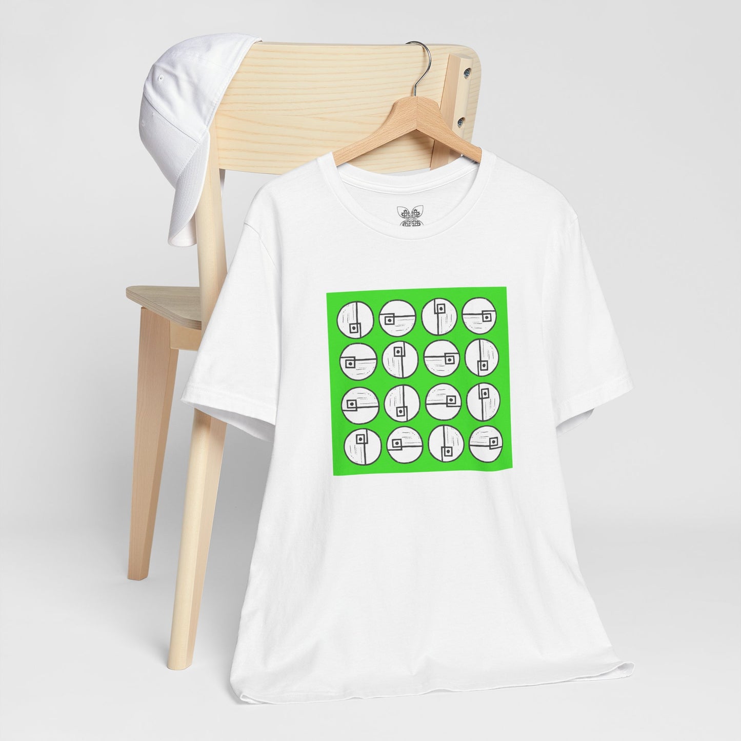 Rotating Rectangle on Green - InkLovePrint