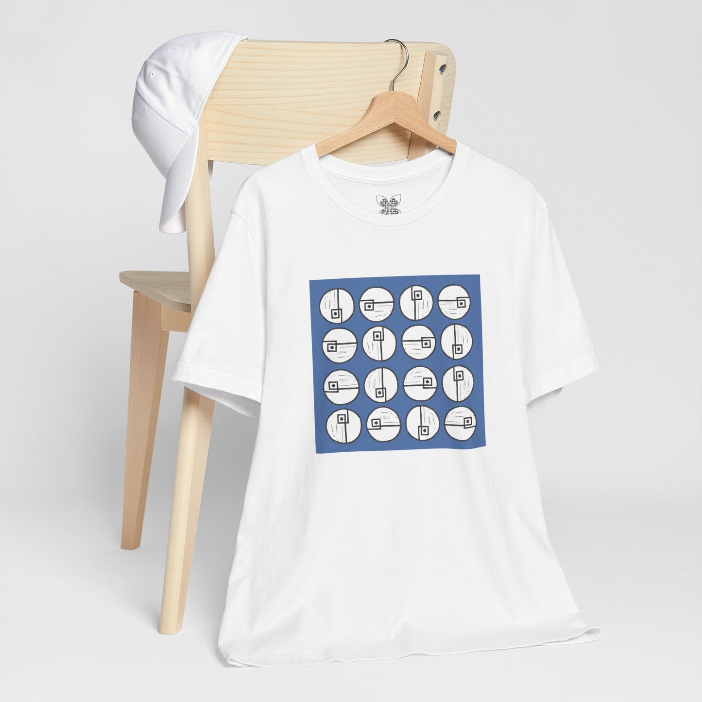 Rotating Rectangle on Blue - InkLovePrint