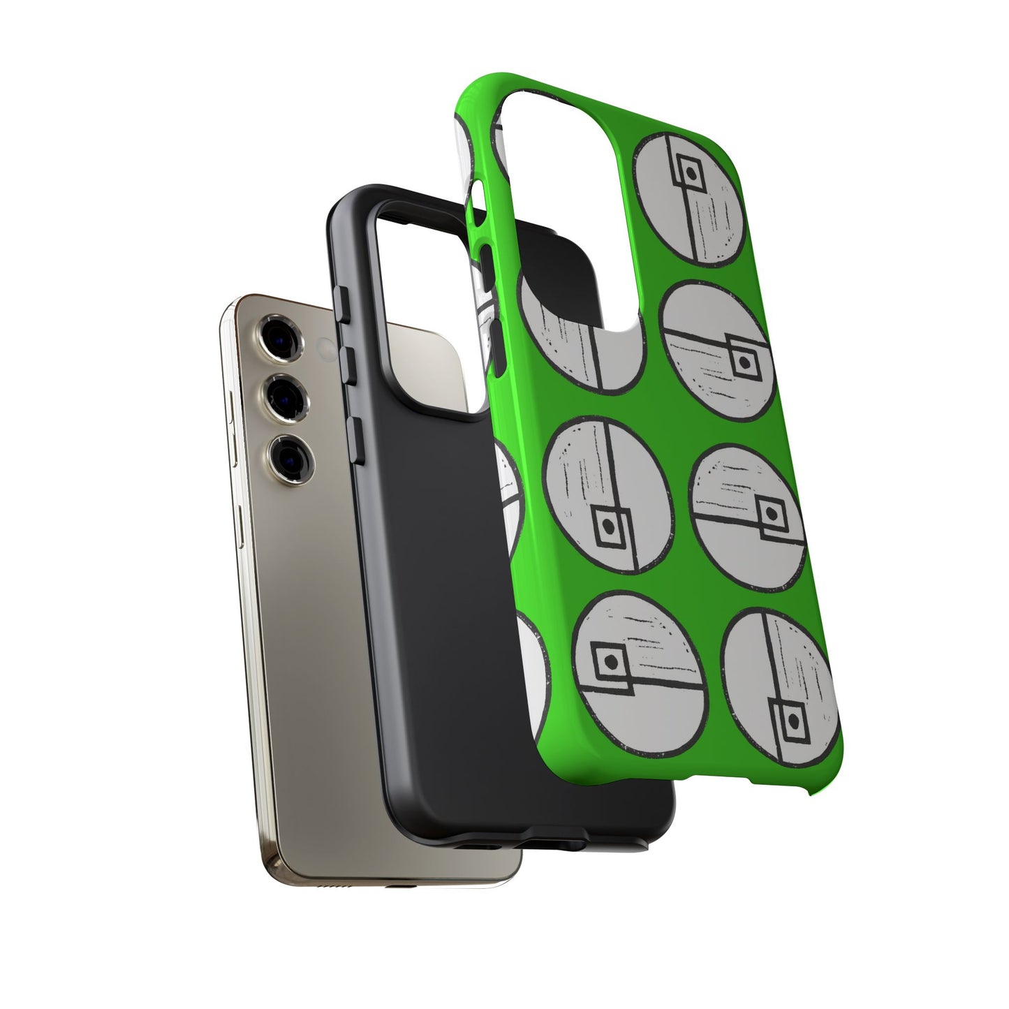 Rotating Rectangle Green Phone case