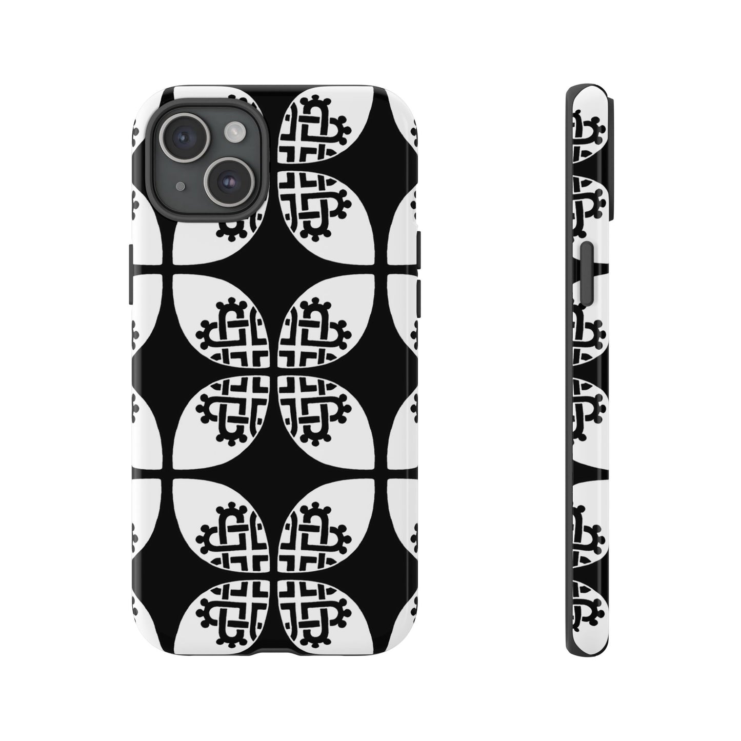 Celtic Heart - Black Phone case