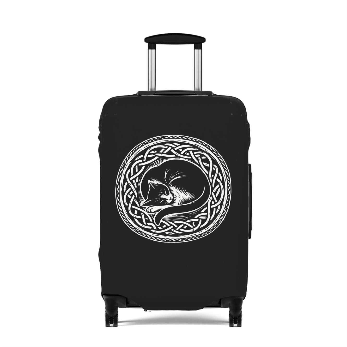 Celtic Cat Luggage Cover - InkLovePrint