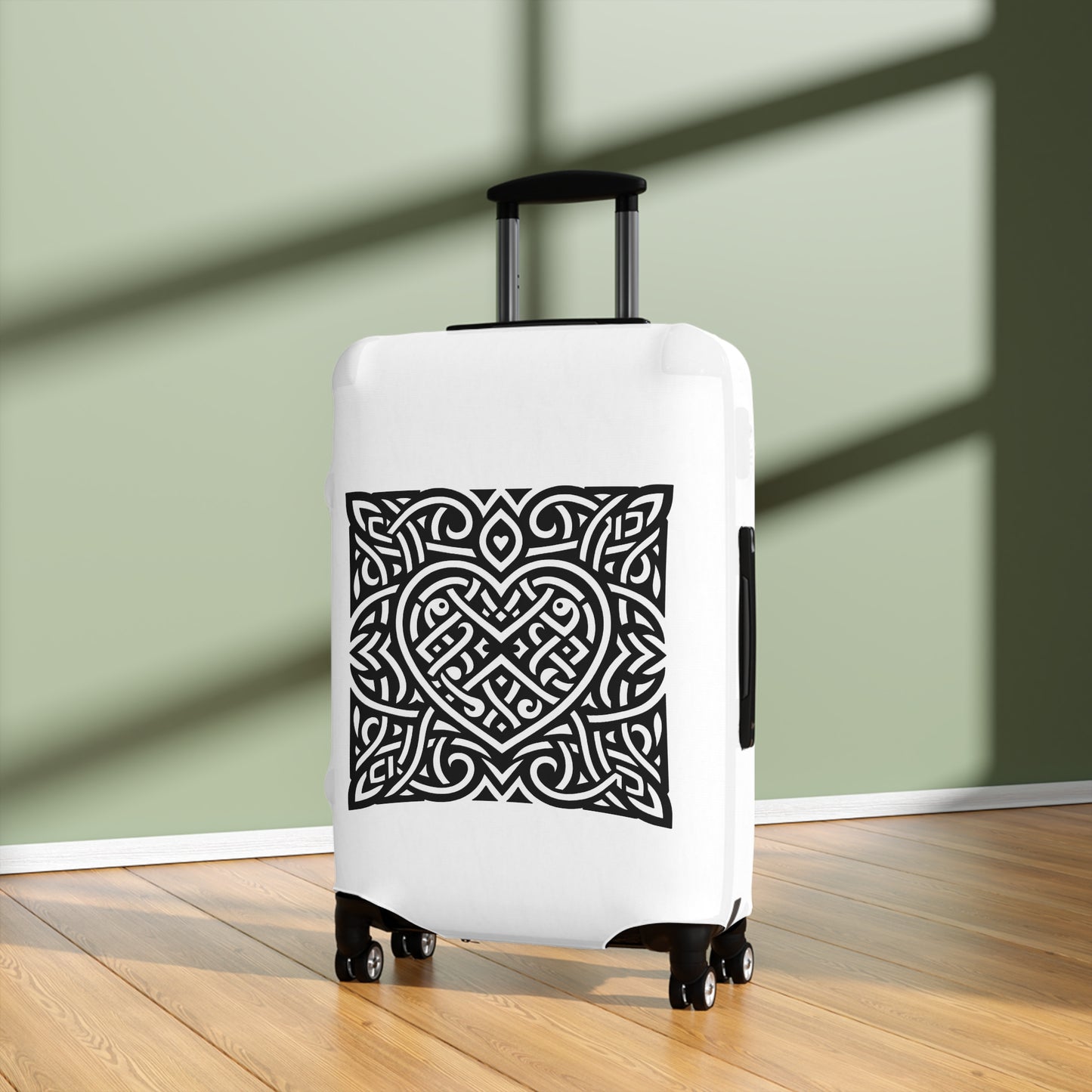 Framed Celtic Heart Luggage Cover - InkLovePrint