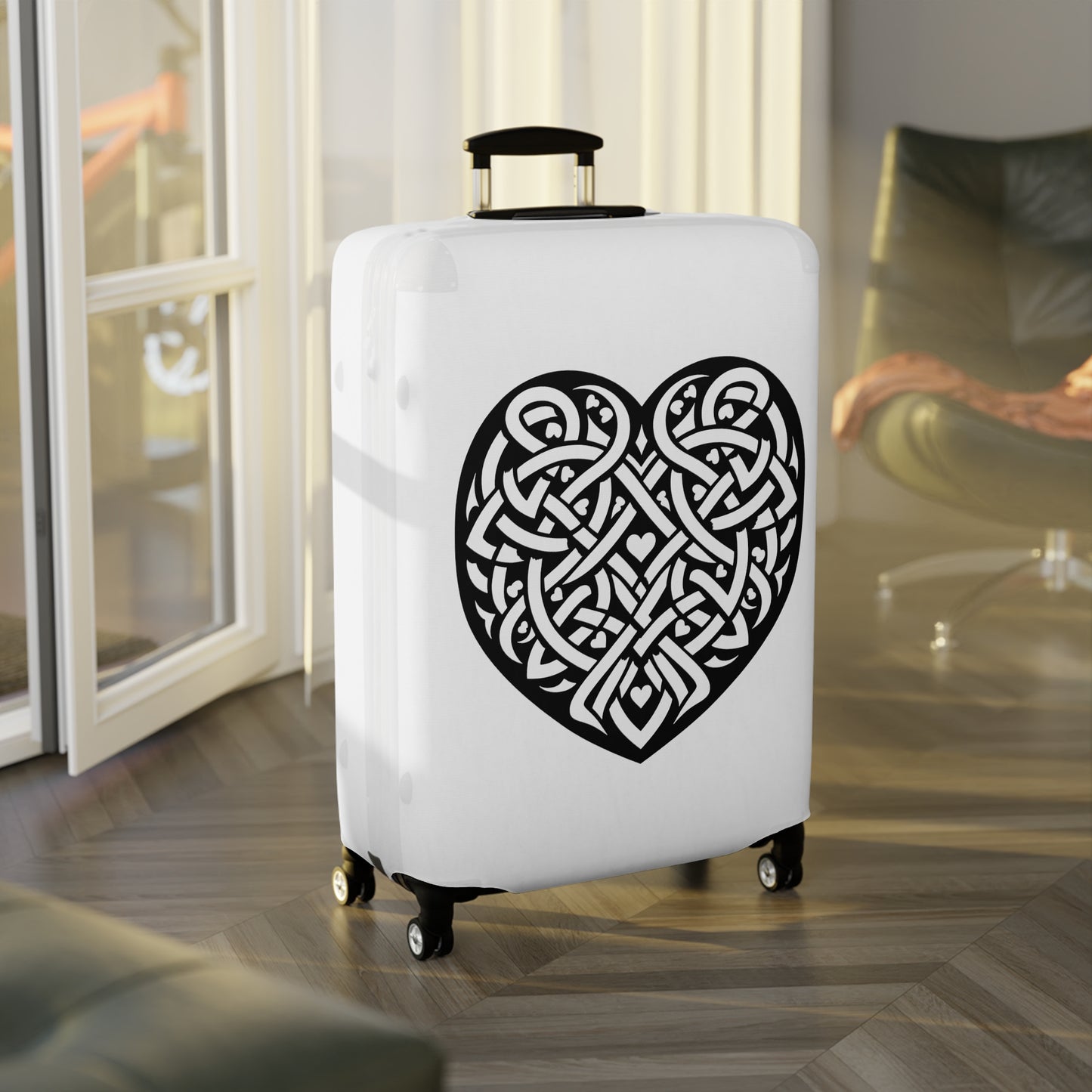 Celtic Valentine Luggage Cover - InkLovePrint