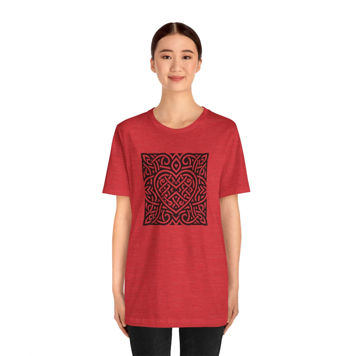 Celtic Heart - Square Unisex T-Shirt - InkLovePrint