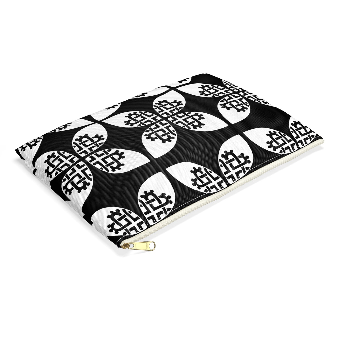 Celtic Heart Accessory Bag Black - InkLovePrint