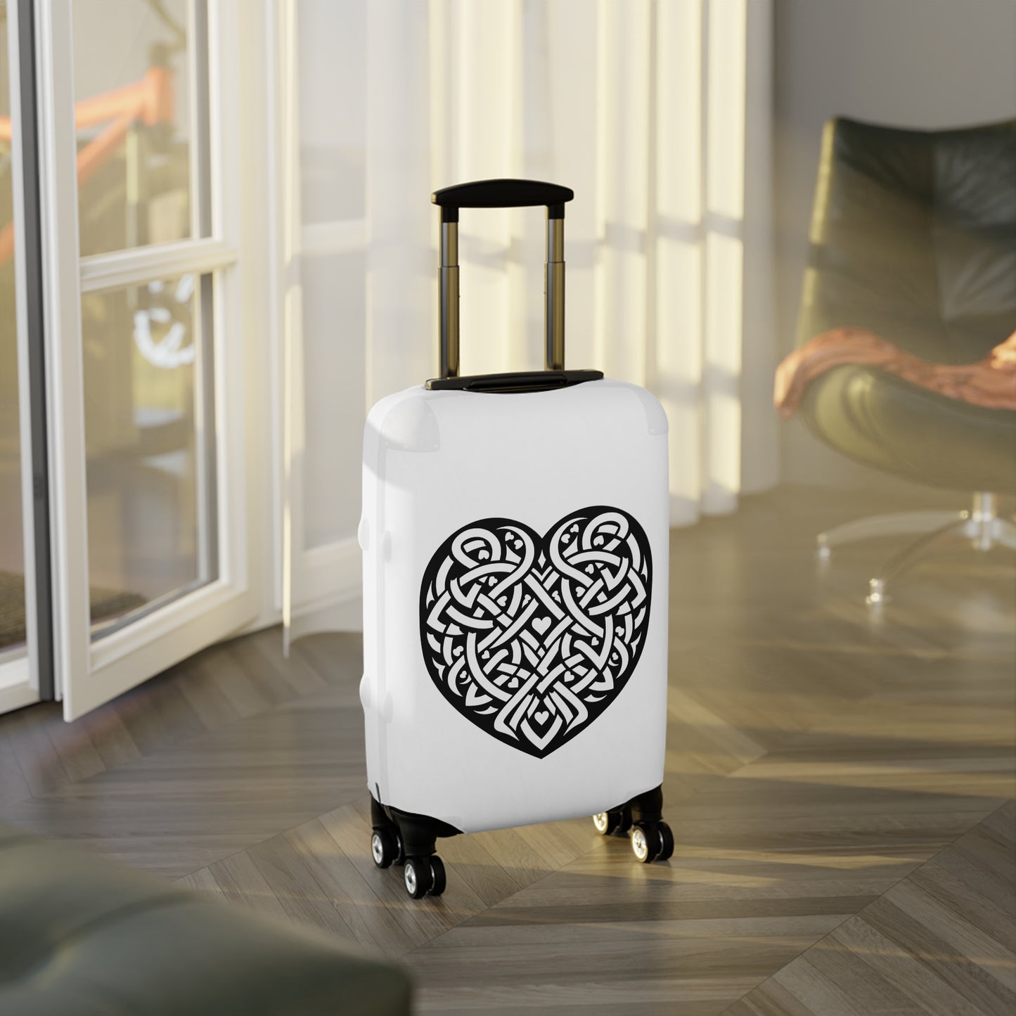Celtic Valentine Luggage Cover - InkLovePrint
