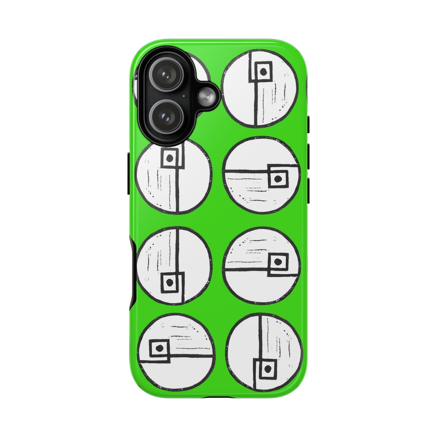 Rotating Rectangle Green Phone case
