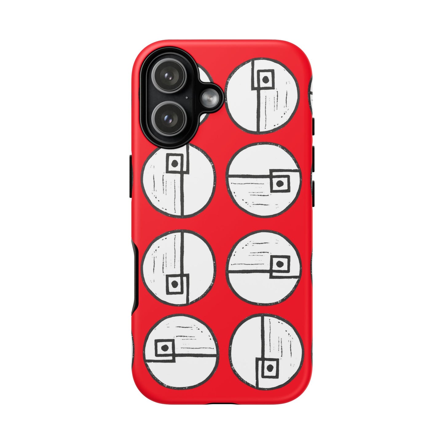 Rotating Rectangle Red - Phone case