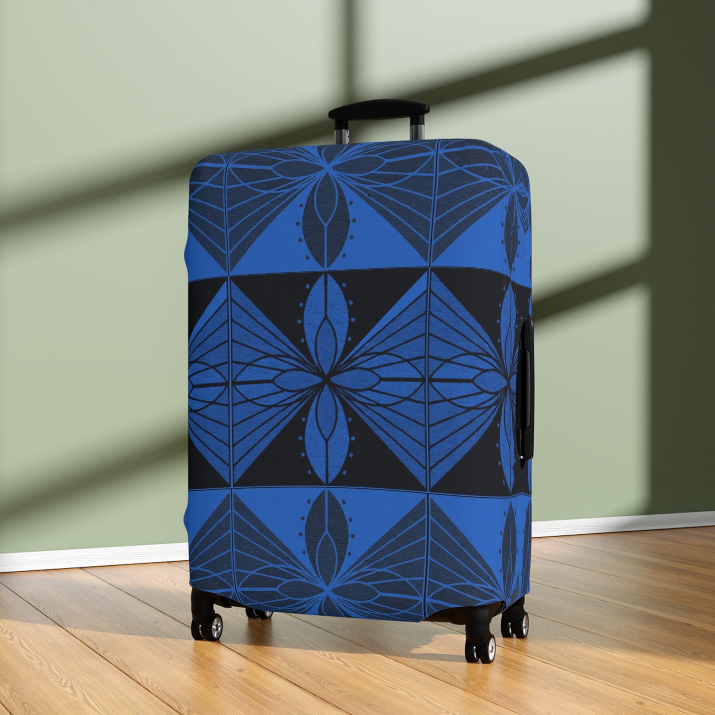 Geometric Blue 2 Luggage Cover - InkLovePrint