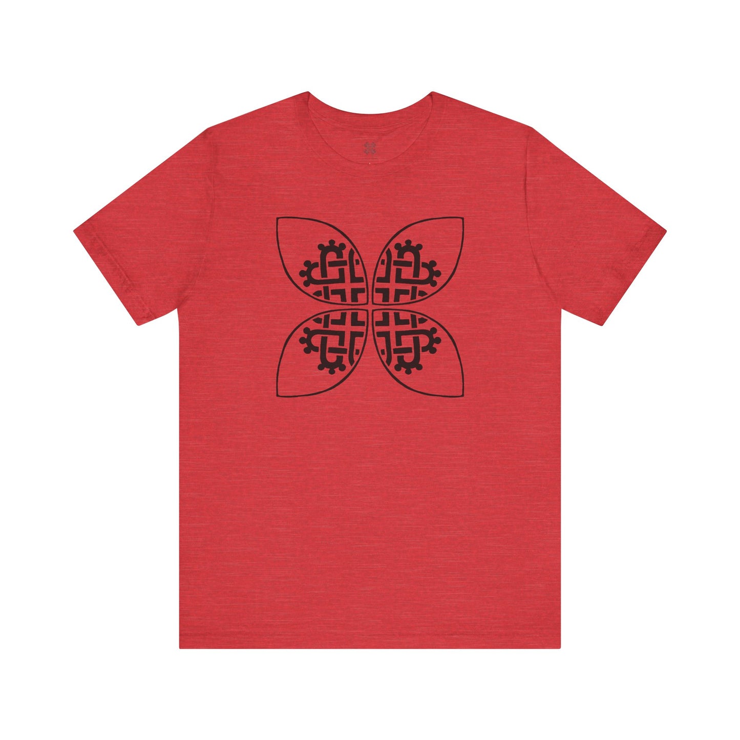 Celtic Heart Motif Black Design T-Shirt - InkLovePrint