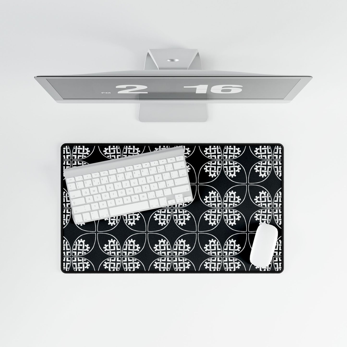 Celtic Heart Desk Mat Black - InkLovePrint