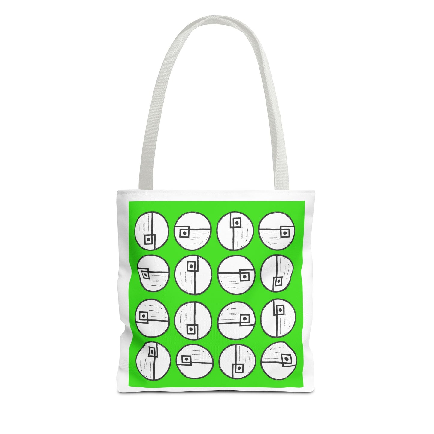 Rotating Rectangle Green Tote Bag - InkLovePrint