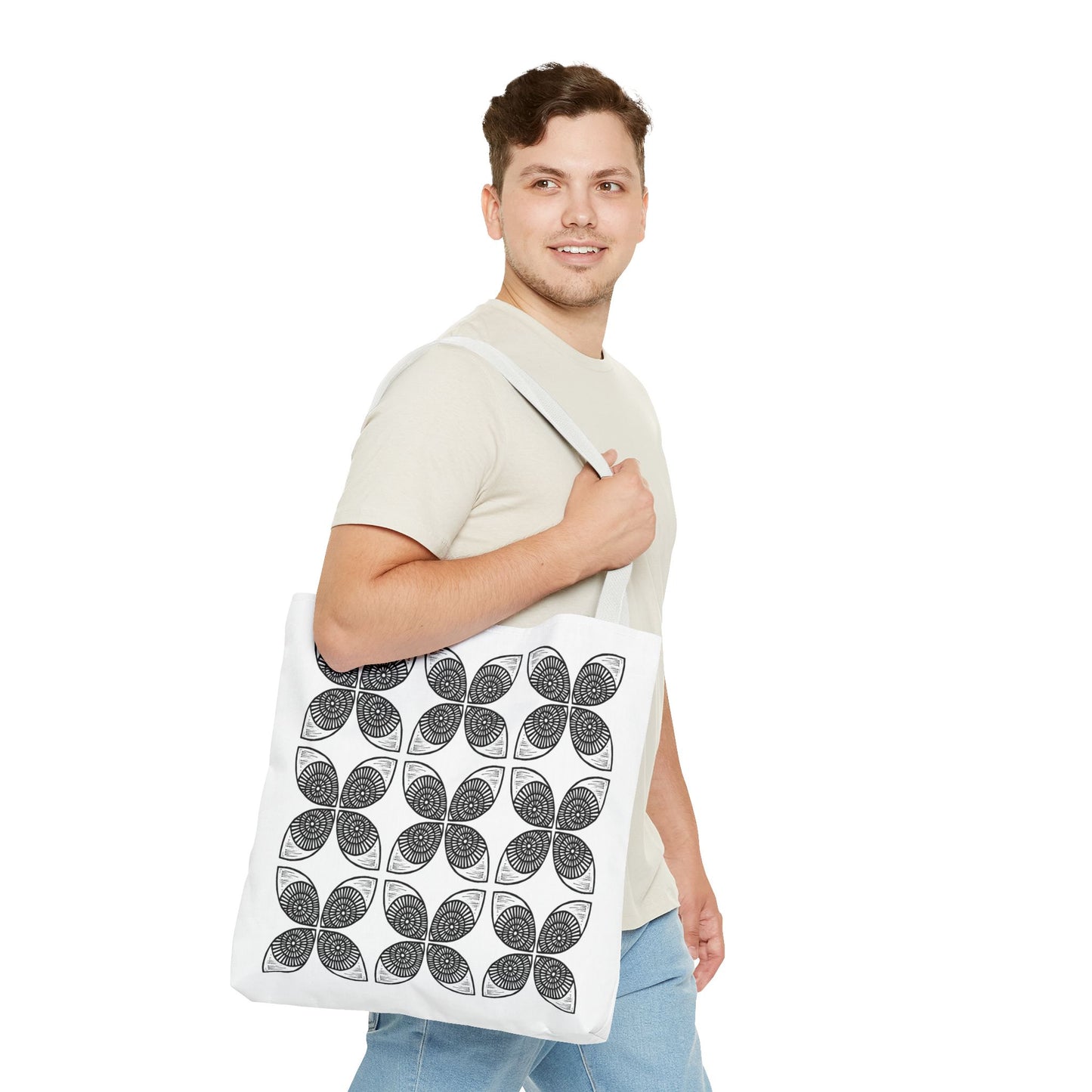Circle Pattern Tote Bag - InkLovePrint