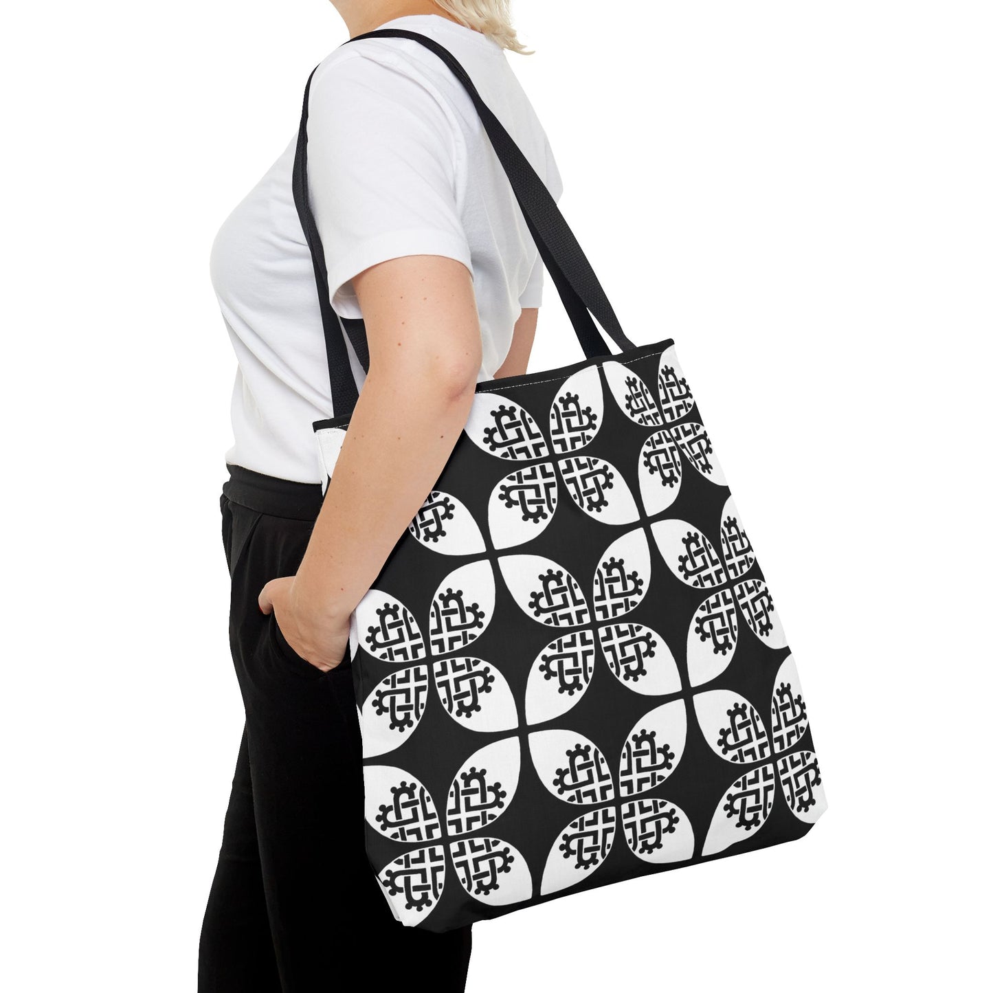 Celtic Heart Tote Bag Black - InkLovePrint